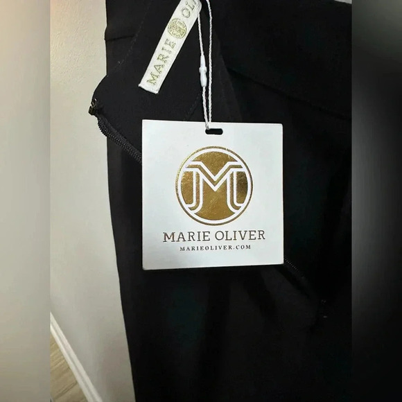 Marie Oliver Slim Tailored Black Dress Pants Women’s 10 Workwear Career Winter - Picture 9 of 11